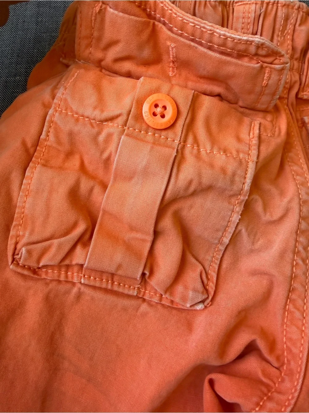 GAP Boys Orange Cargo-Style Pull-On Shorts